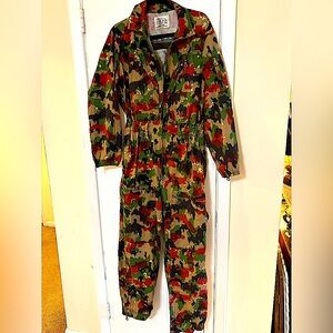 Swiss Army Tanker Camo Coveralls. Alpen Flage Tanker.Many pockets. Size L/ XL